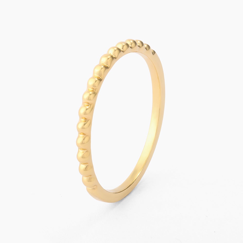 ES Diamonds and Bubbles of Gold Stackable Ring