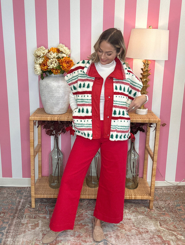The Mica Red Jeans