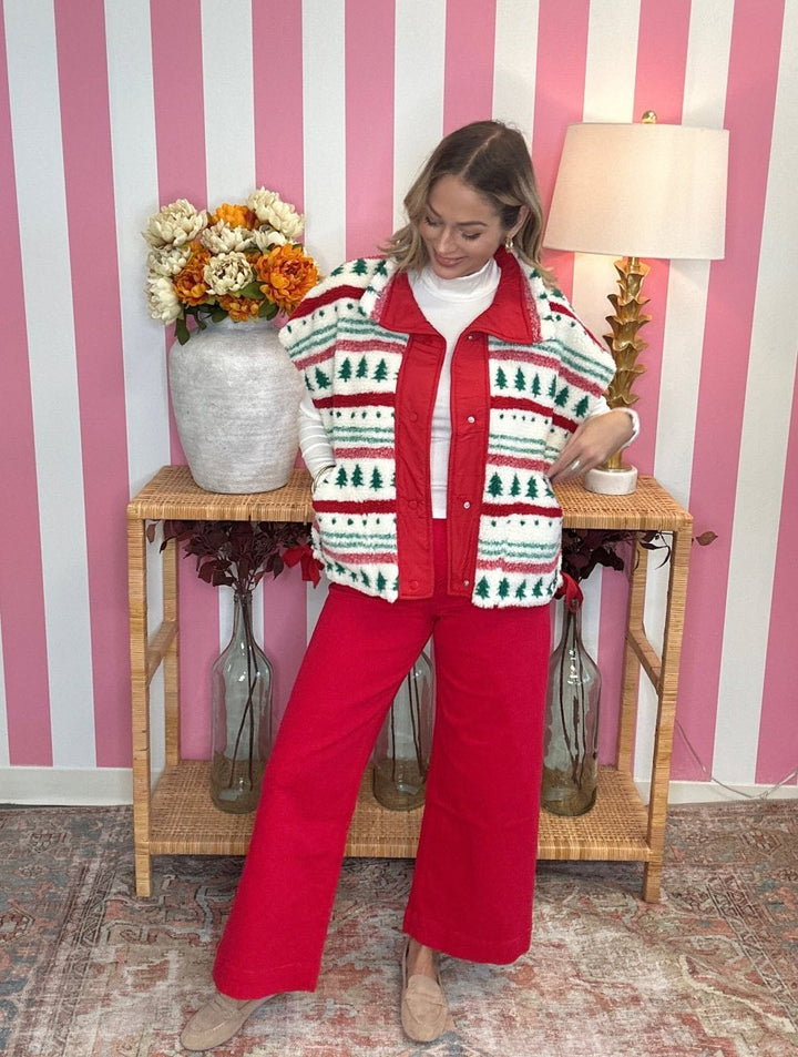 The Mica Red Jeans