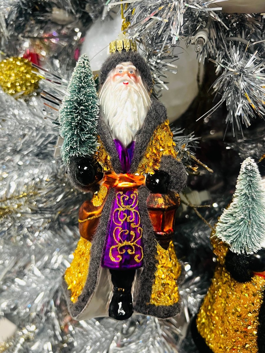 Luxe Santa Ornament