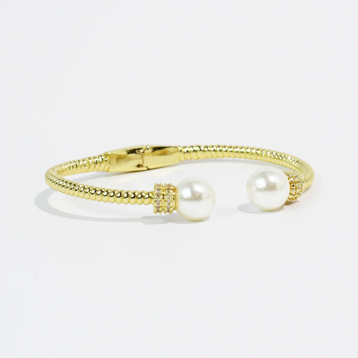 The Pearl Serenity Gold Bangle