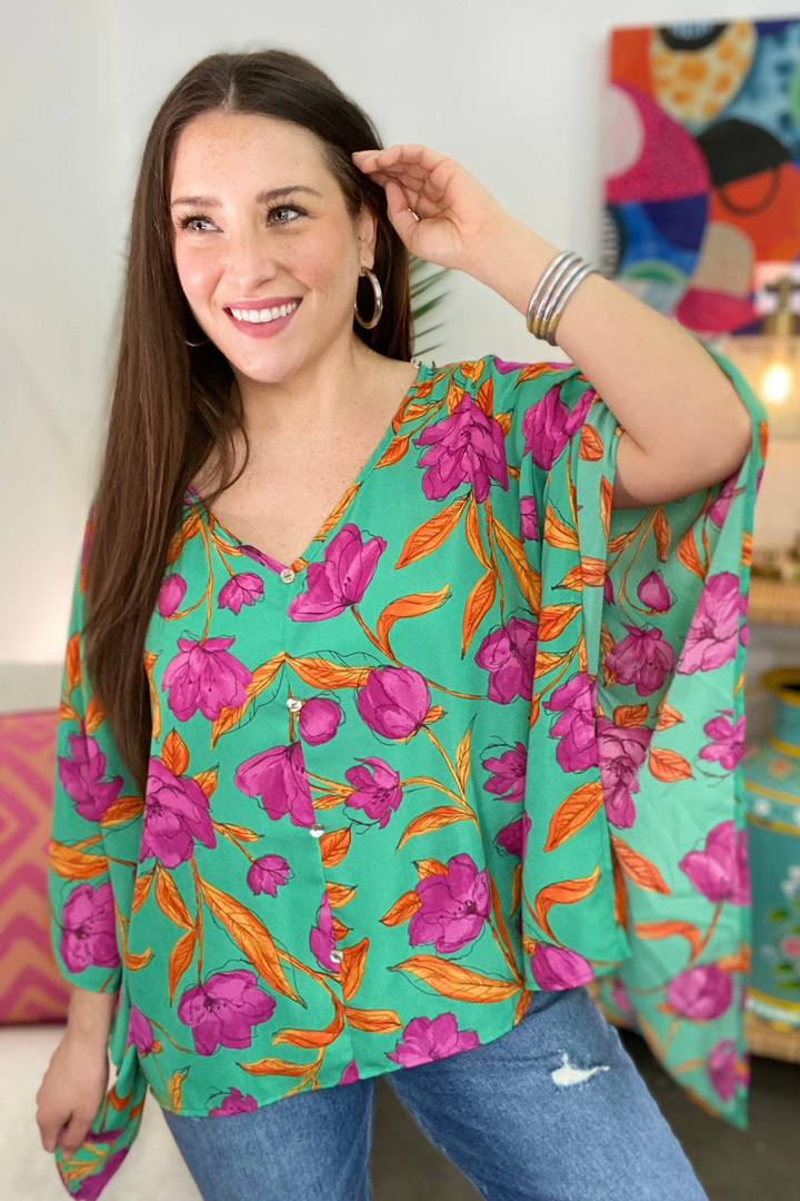 The Freesia Green Top-AS