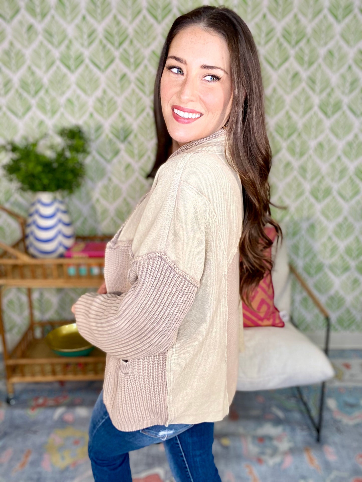 The Washed Stone Cardigan
