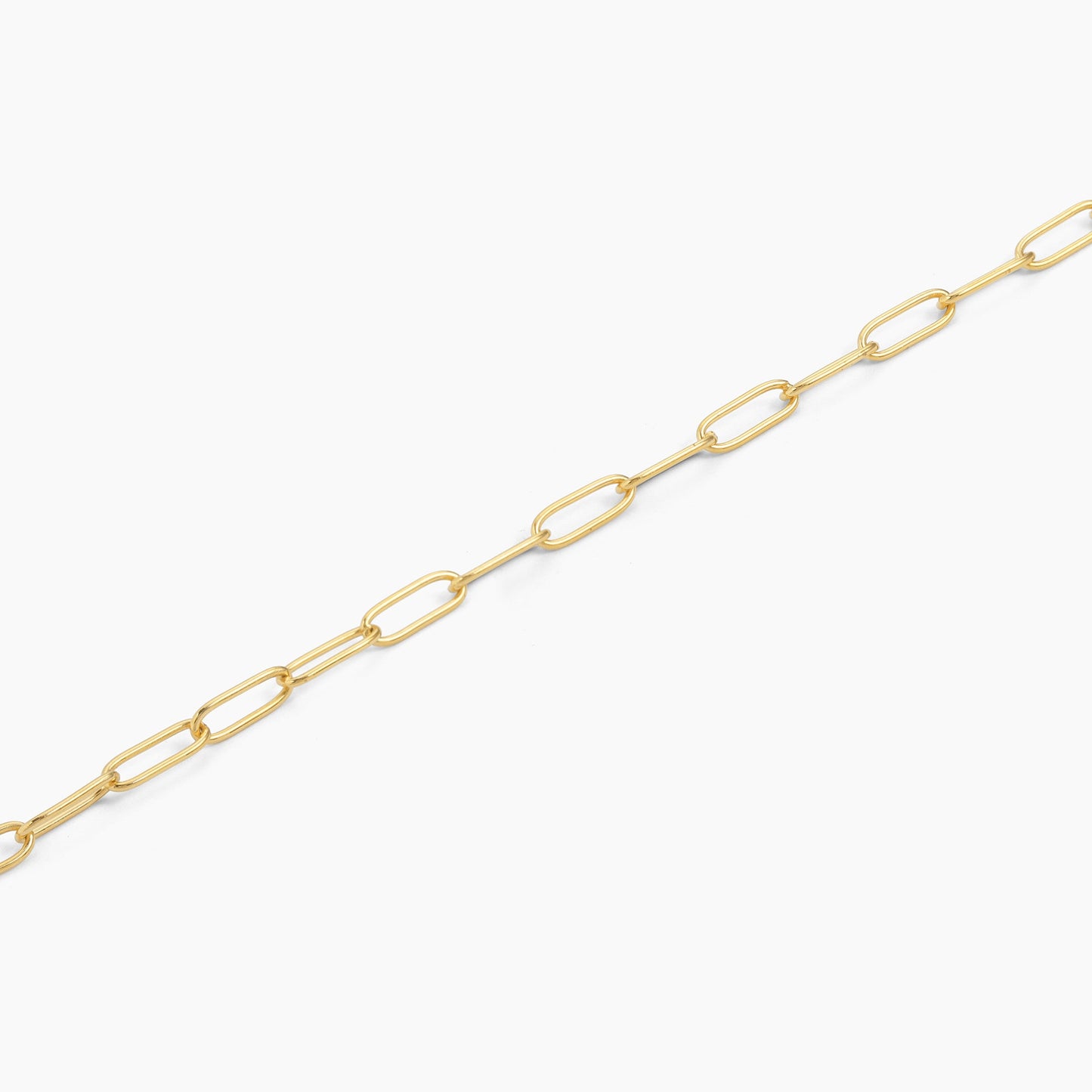ES Charm Paperclip Bracelet