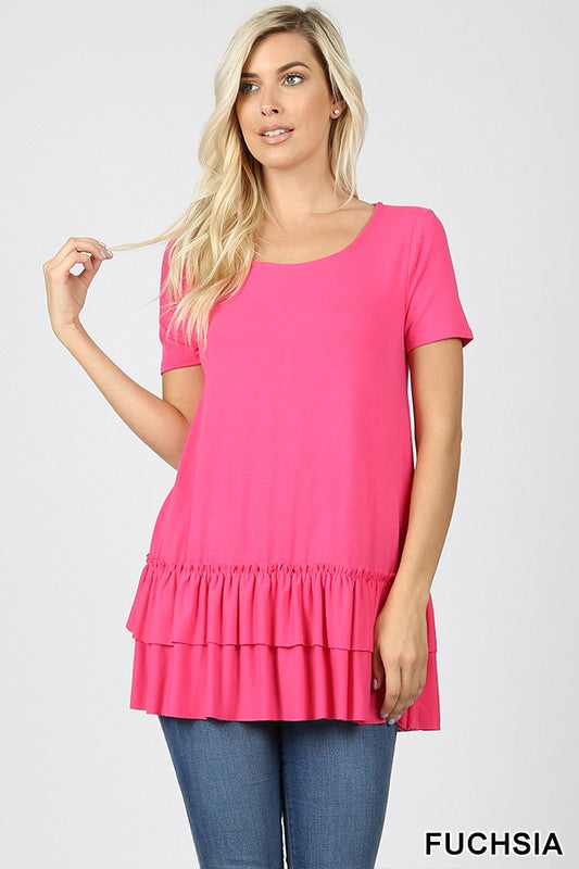Ruffle Tee in 11 Colors