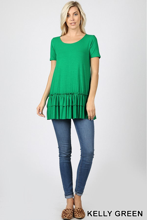 Ruffle Tee in 11 Colors