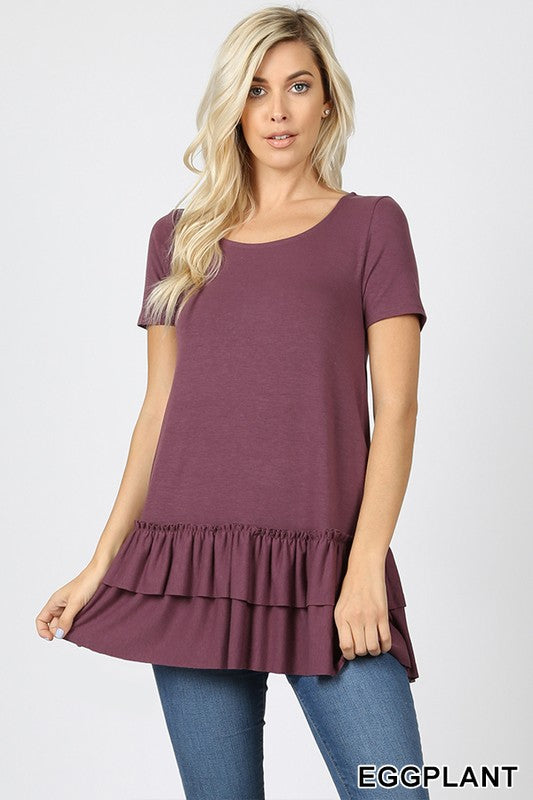 Ruffle Tee in 11 Colors