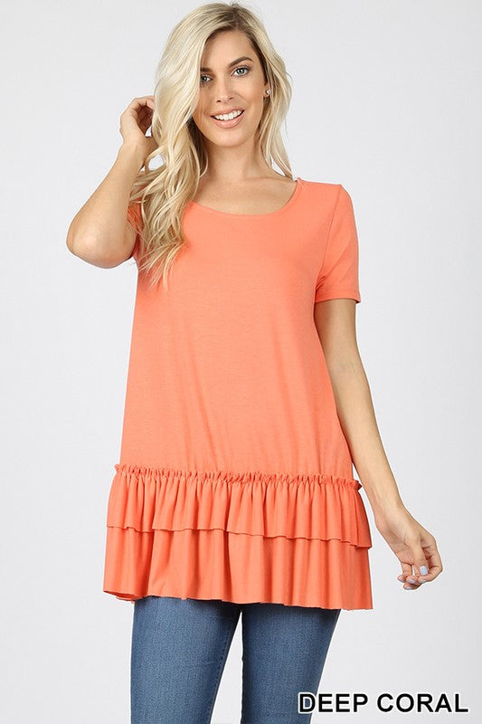 Ruffle Tee in 11 Colors