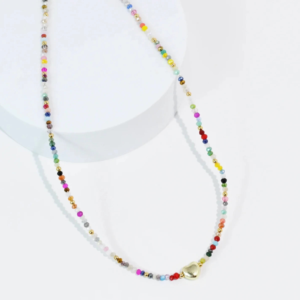 The Tiny Gold Heartbeat Necklace