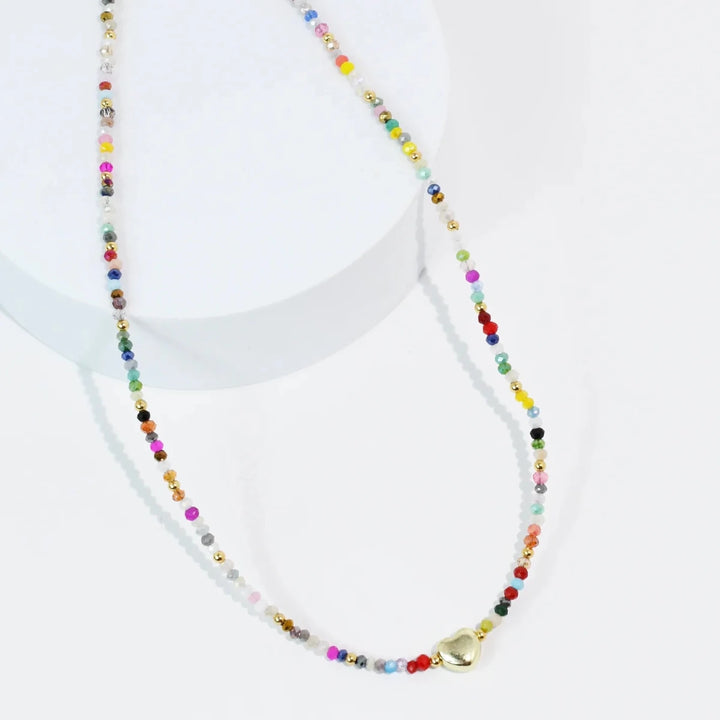 The Tiny Gold Heartbeat Necklace