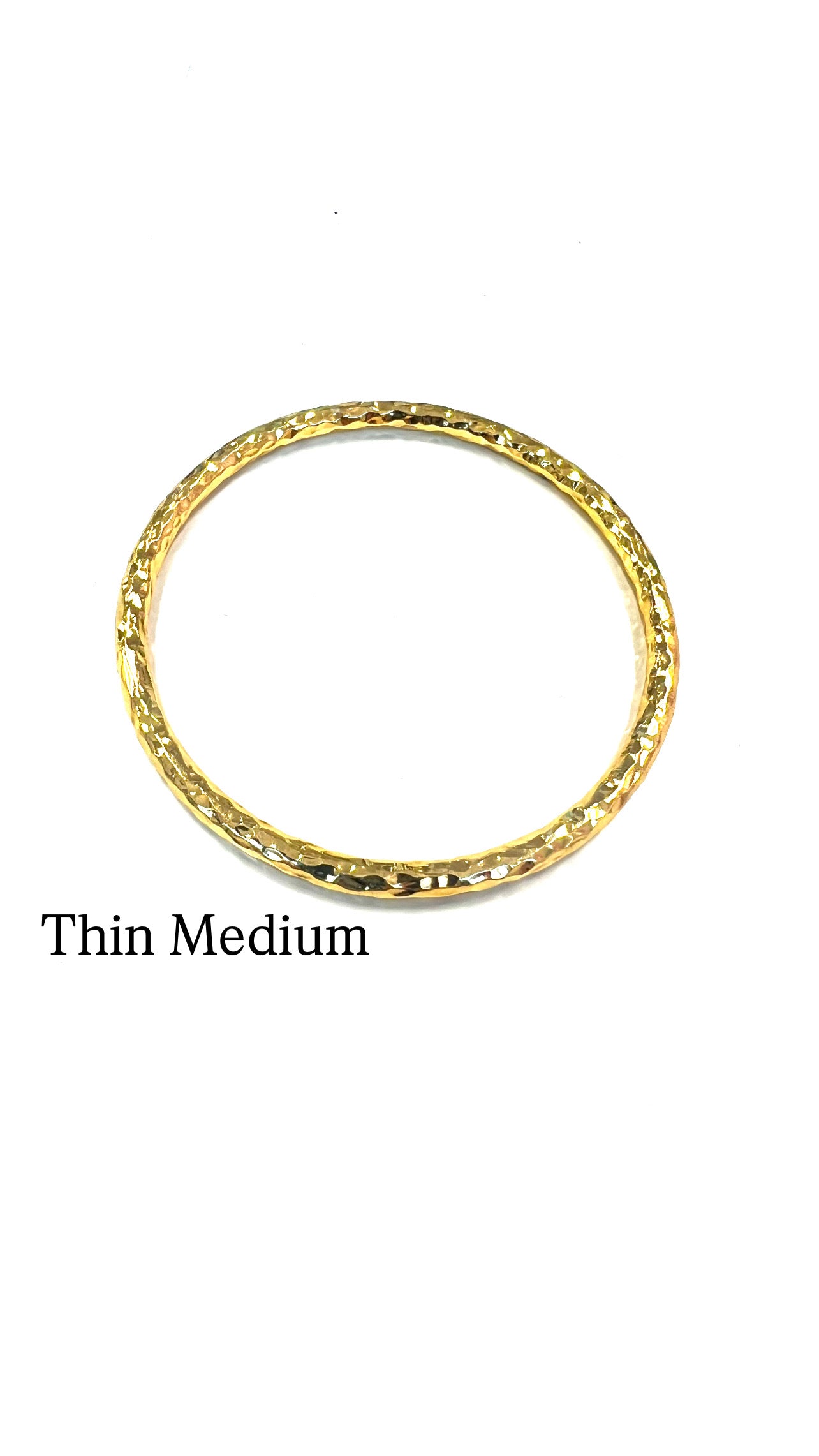 Gilded Hammered Bangles