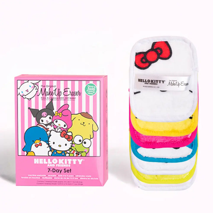 The Hello Kitty Friends 7-Day Makeup Eraser Set