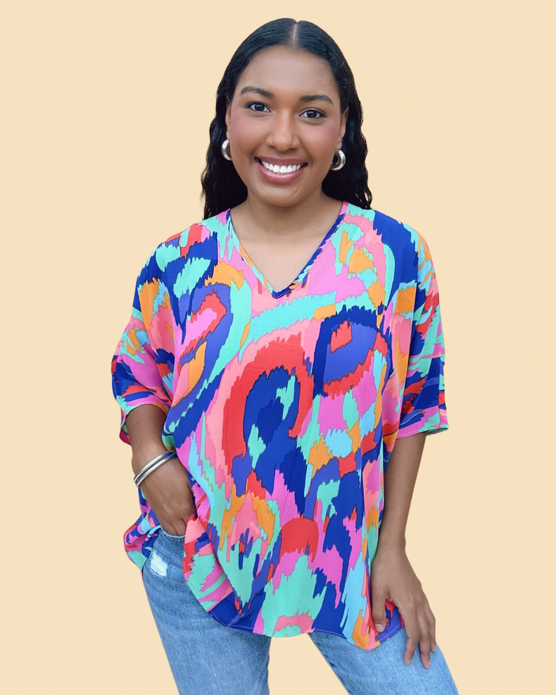 The Free Spirit Poncho Top - AS