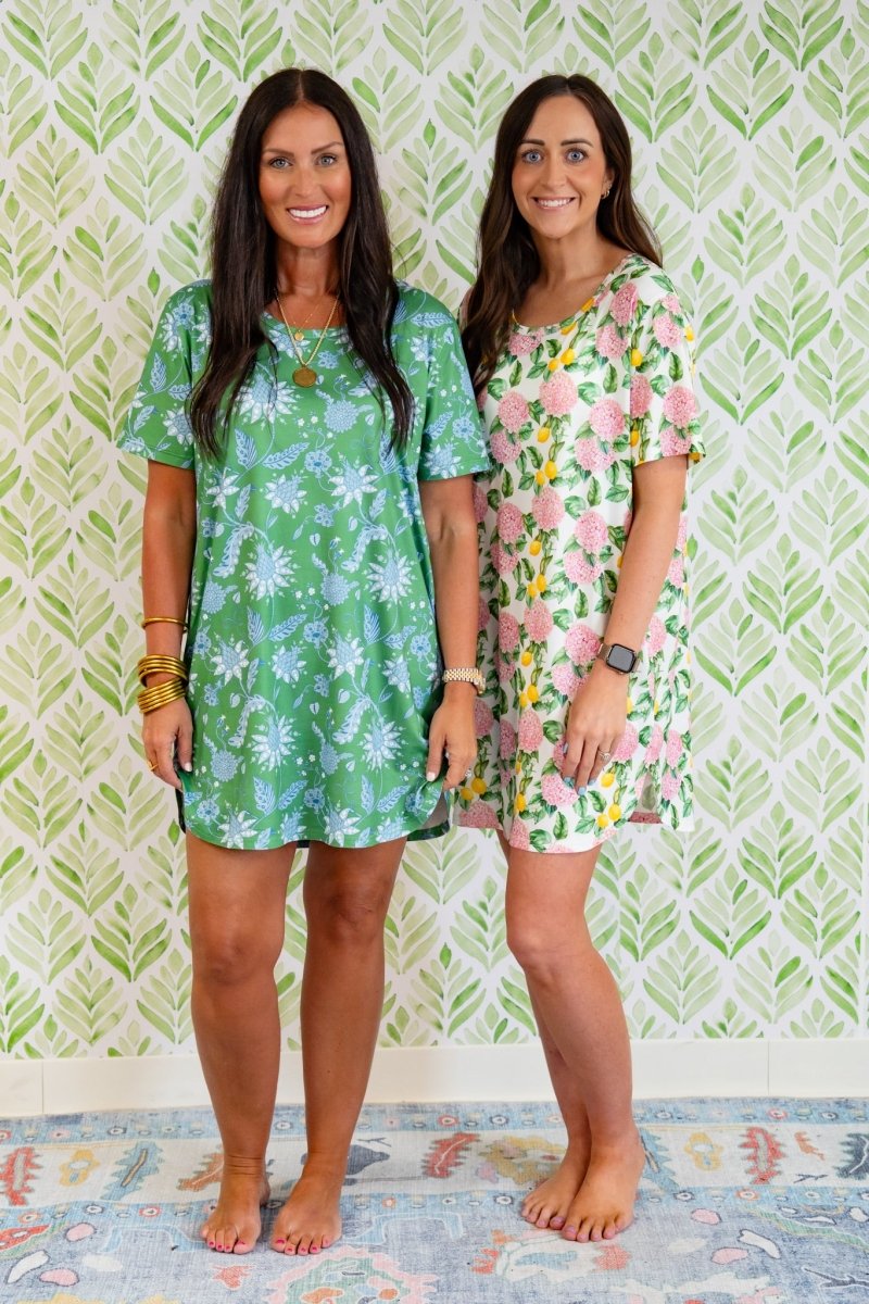 The Buckley Jeanne Gown in Lemons in Bloom