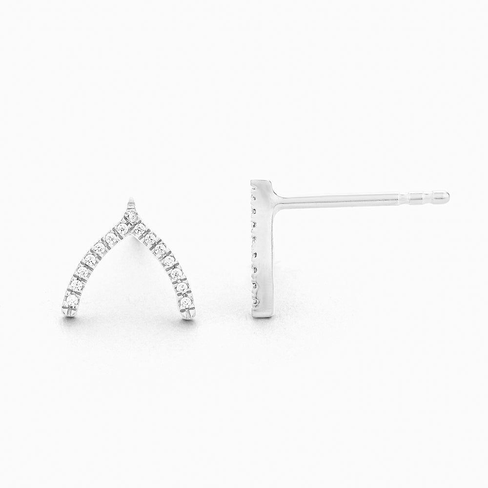 ES Wishbone Stud Earrings