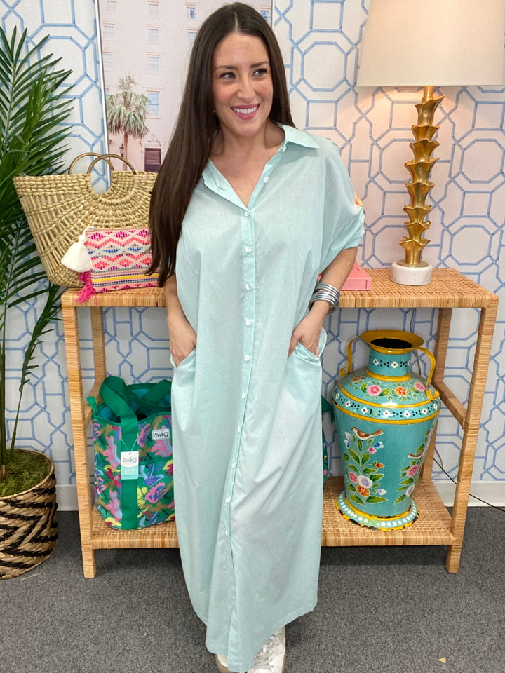 The Kelly Pinstripe Regan Maxi-AS