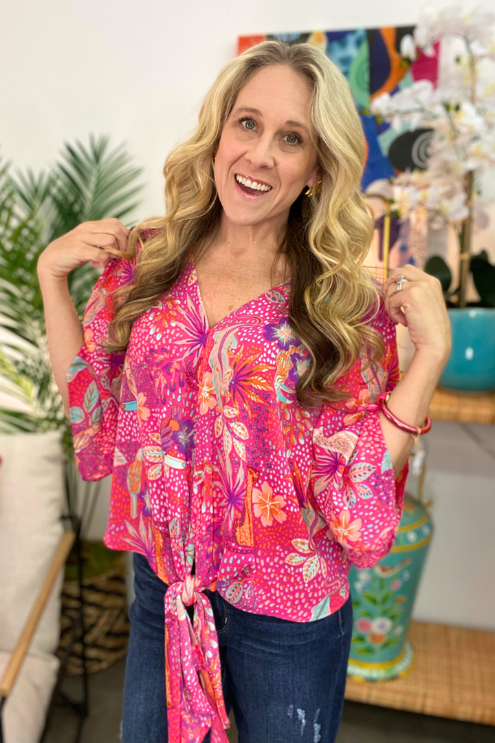 The Jungle Party Tie Top