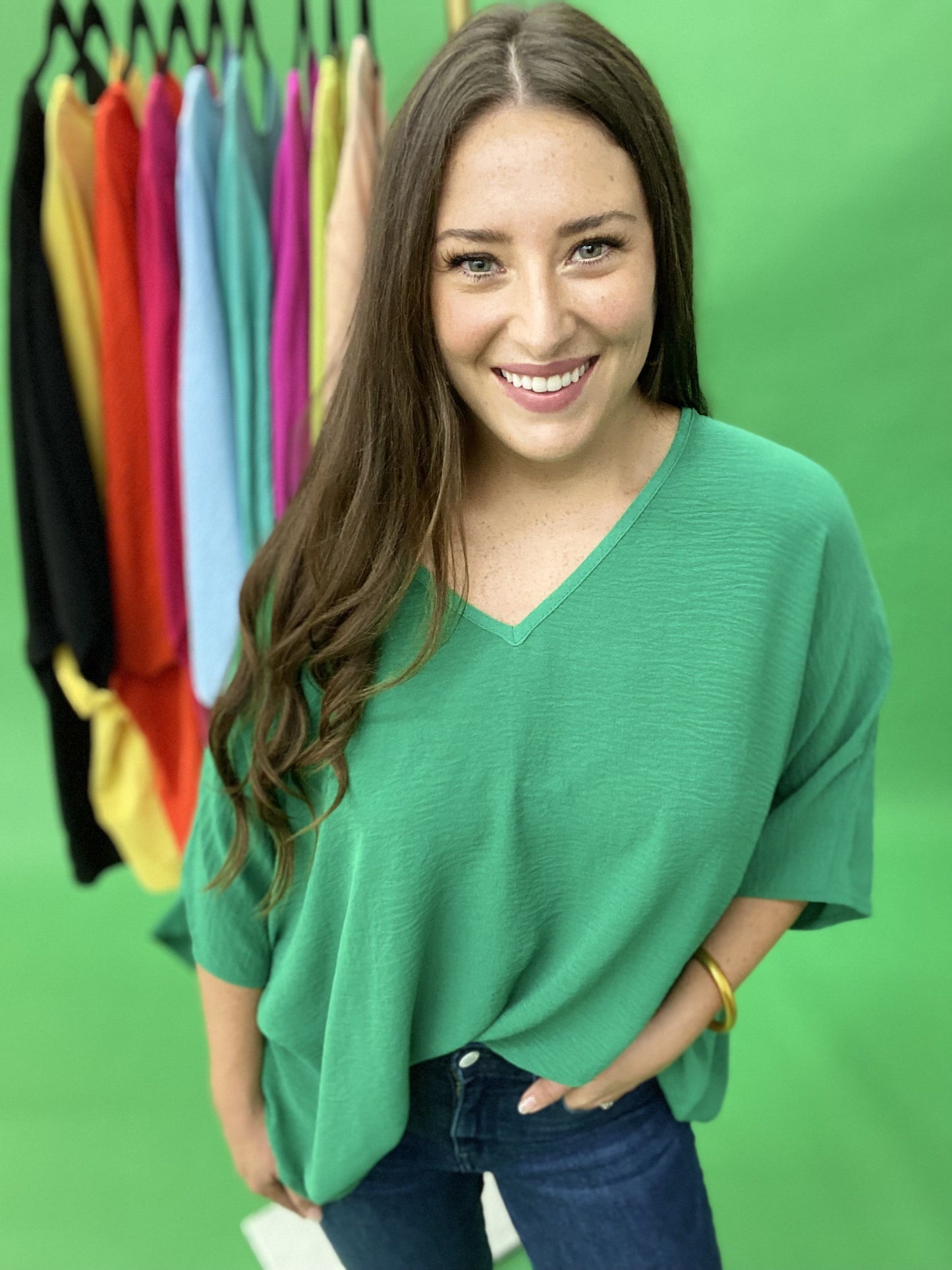 The Solid Airflo Poncho Top - LOTS, AS