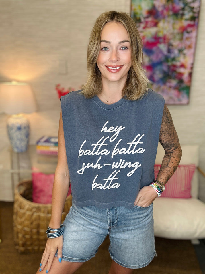 Hey Batta Swing Batta Puff Tank