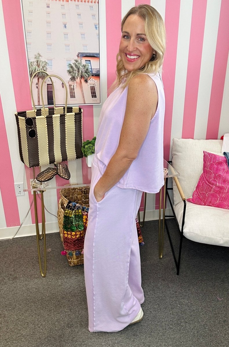 The P&P Lilac Flowy Pants