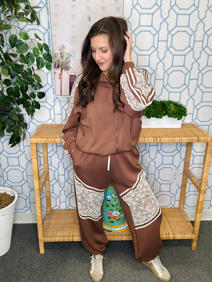 The Lace Mocha Set- AS