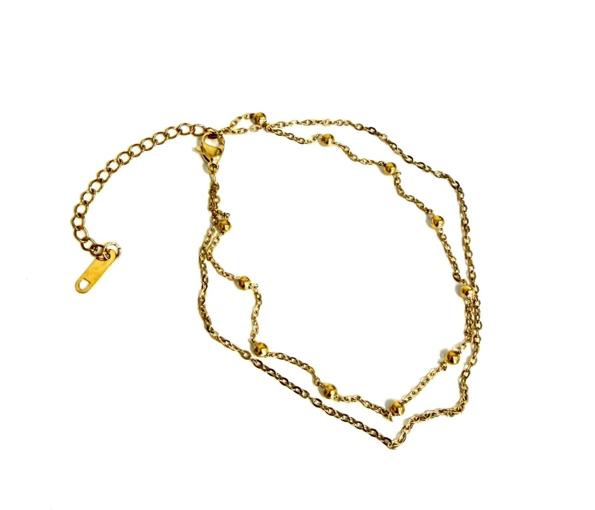 The Darya Layered Dainty Chain Anklet