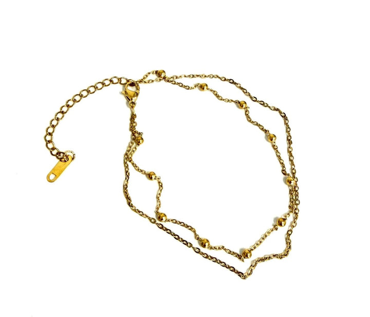 The Darya Layered Dainty Chain Anklet