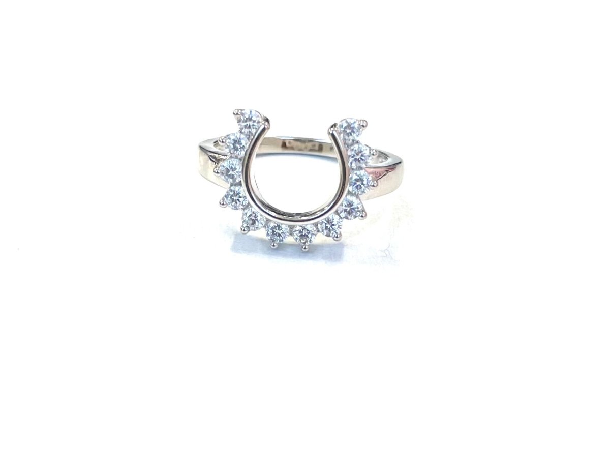 Sterling Ring-CZ Horseshoe