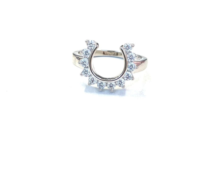 Sterling Ring-CZ Horseshoe