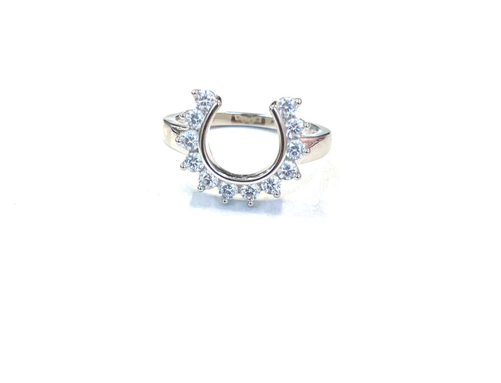 Sterling Ring-CZ Horseshoe