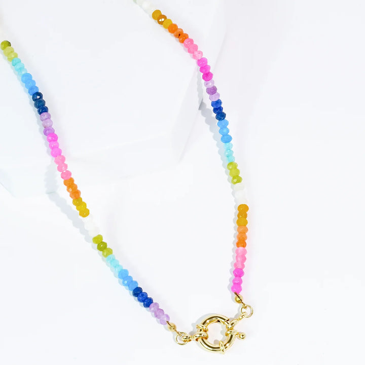 The Rainbow Magic Dainty Gemstone Necklace