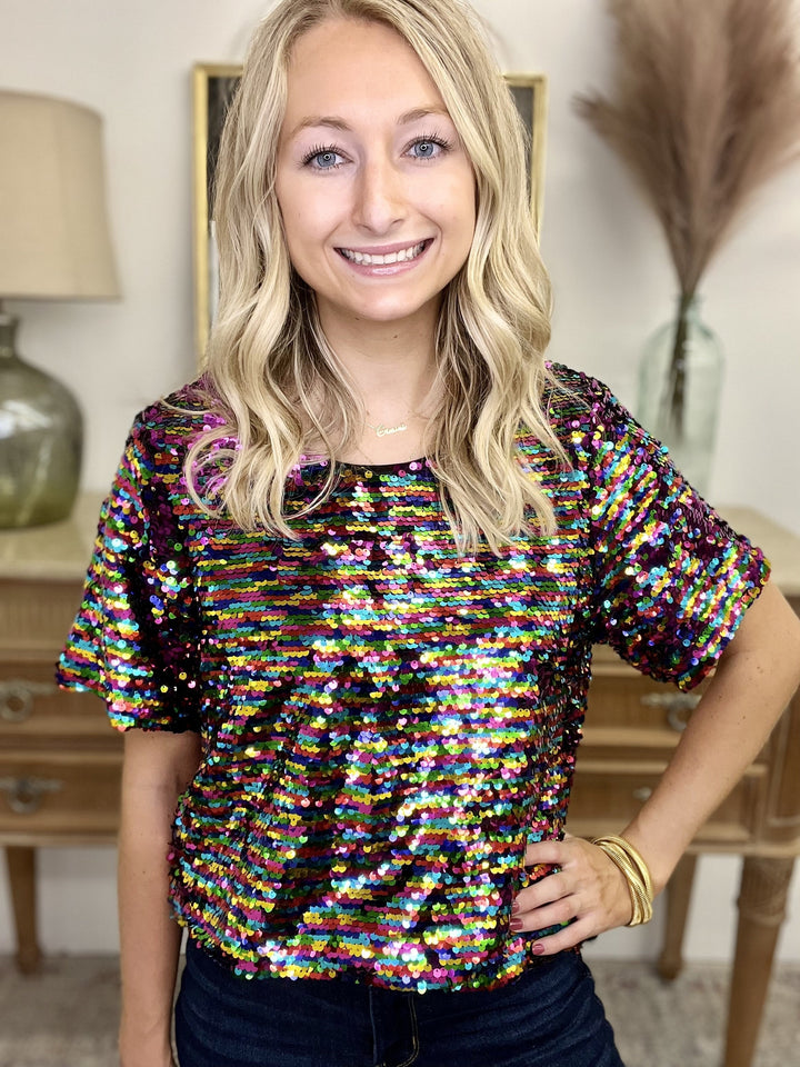 She Sparkles Top