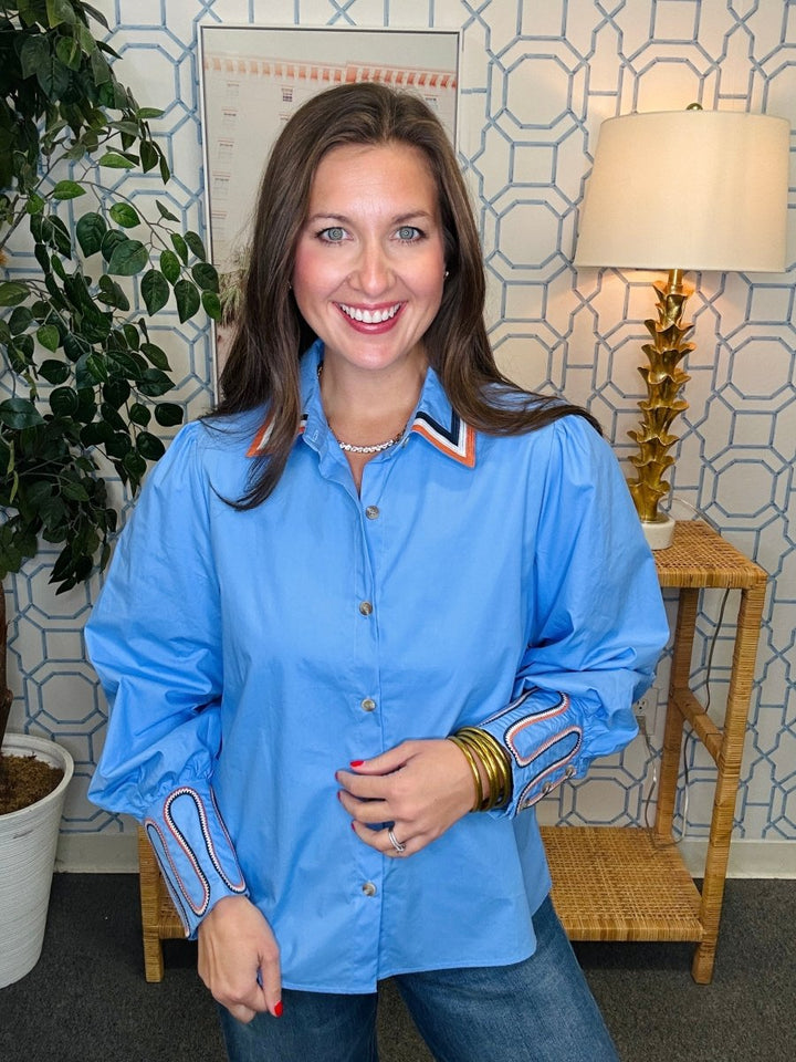 The Bella Blue Blouse