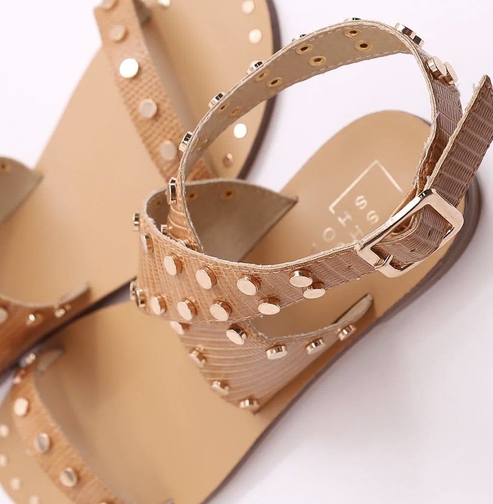The Studded Wrap Sandals-3 Colors