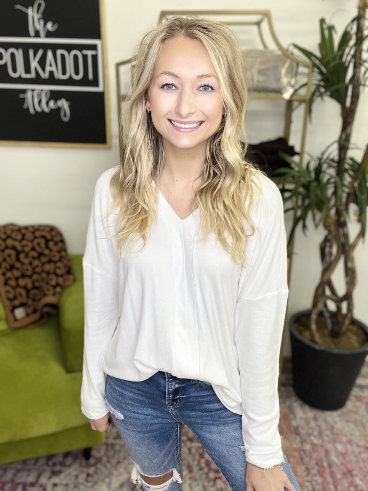 Breezy Brushed Top-3 Colors/AS