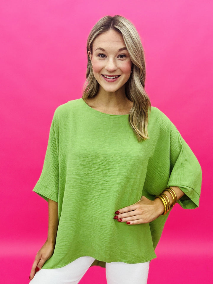 The Solid Airflo Scoop Poncho - 3 Colors, AS