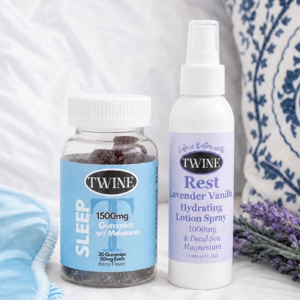 Array Sleep More Bundle - Sleep Gummies and Lavender Rest Hydrating Lotion Spray