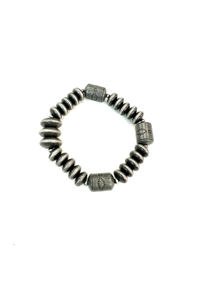 Faux Sterling Stretch Bracelets