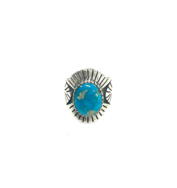 MB Sterling Kingman Turquoise Ring (BB)