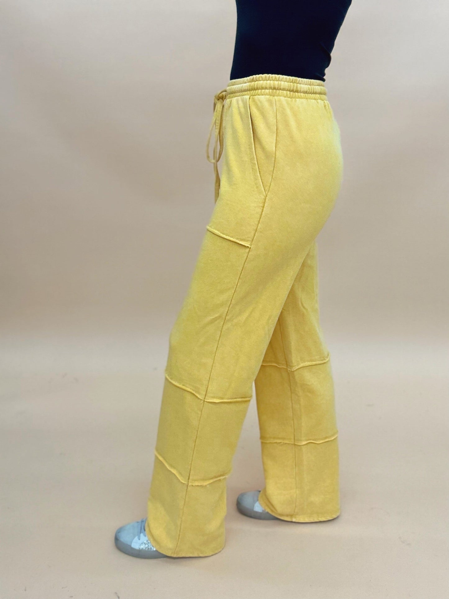 The Seams Pants in Mustard