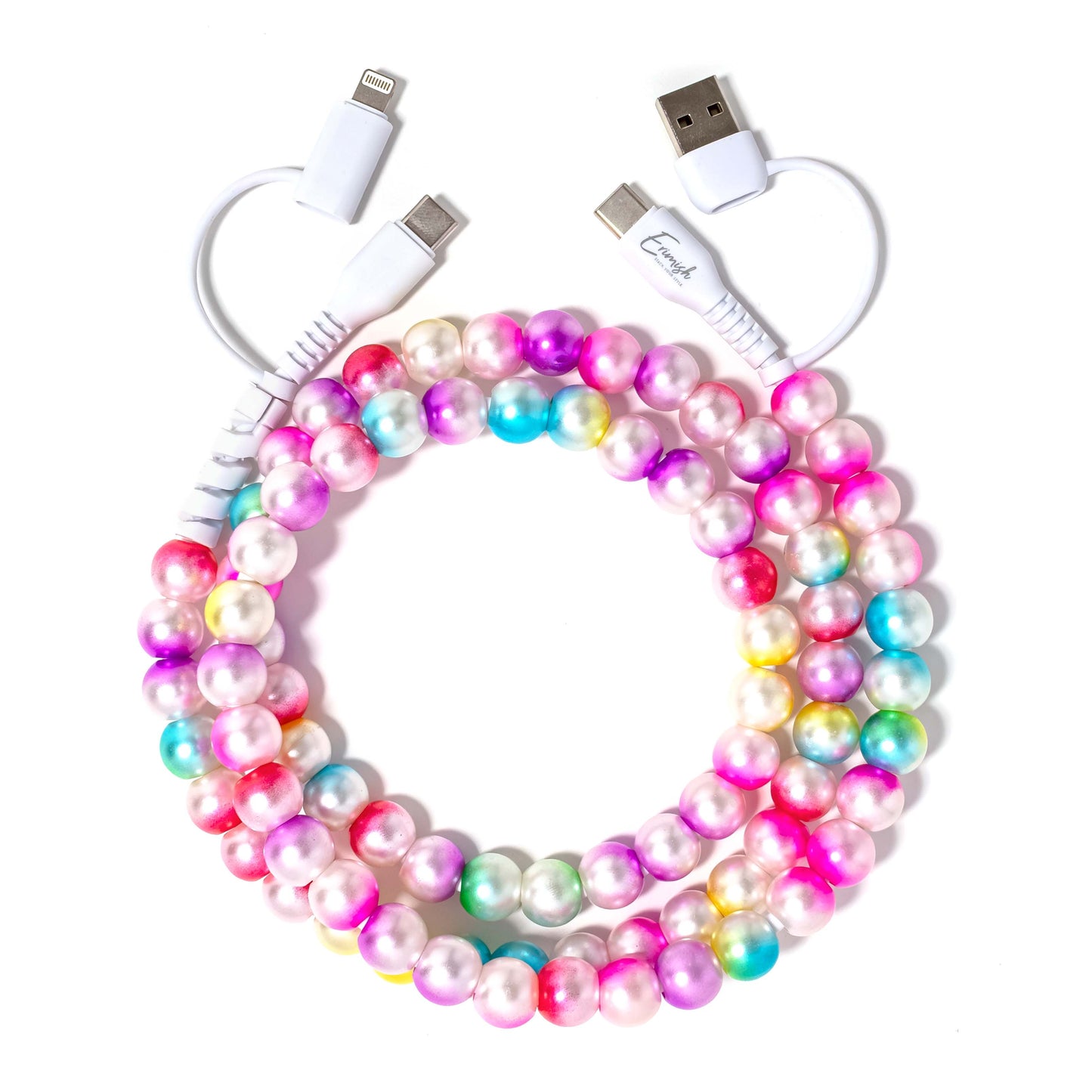 Beaded Phone Charger Unicorn