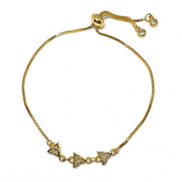 The Maisy Gold Sliders - Gem Triangles