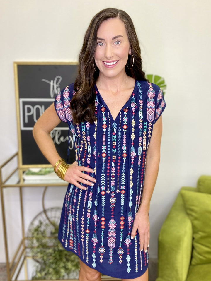 The Navy Nicole Dress
