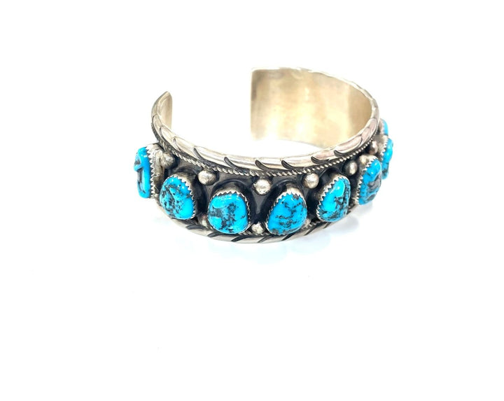 Donovan Nez Kingman Turquoise Sterling Cuff (KK)