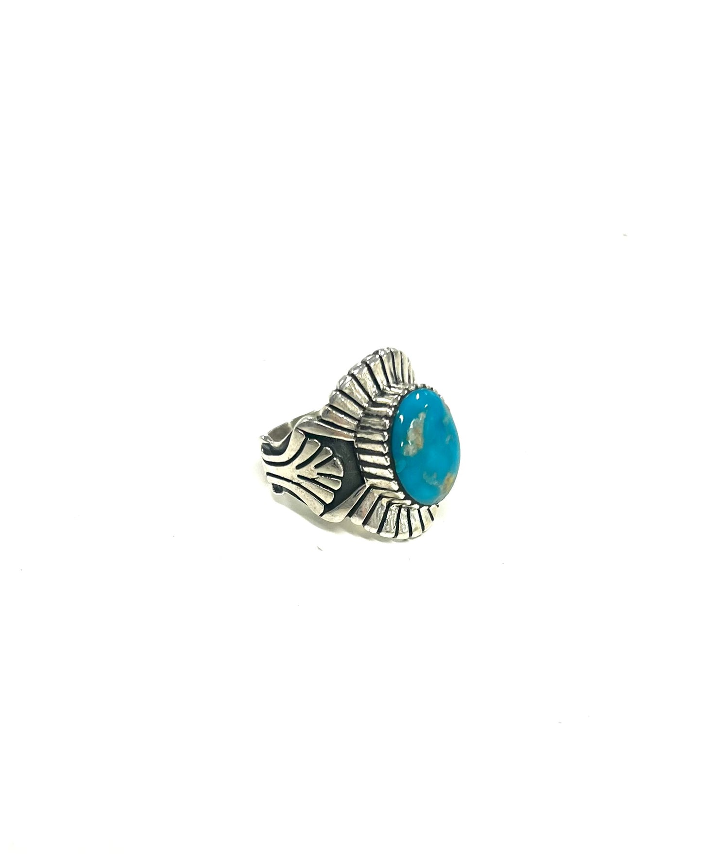 MB Sterling Kingman Turquoise Ring (BB)