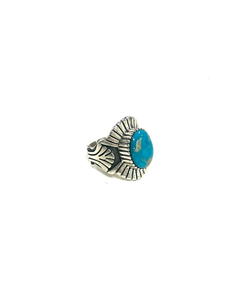 MB Sterling Kingman Turquoise Ring (BB)