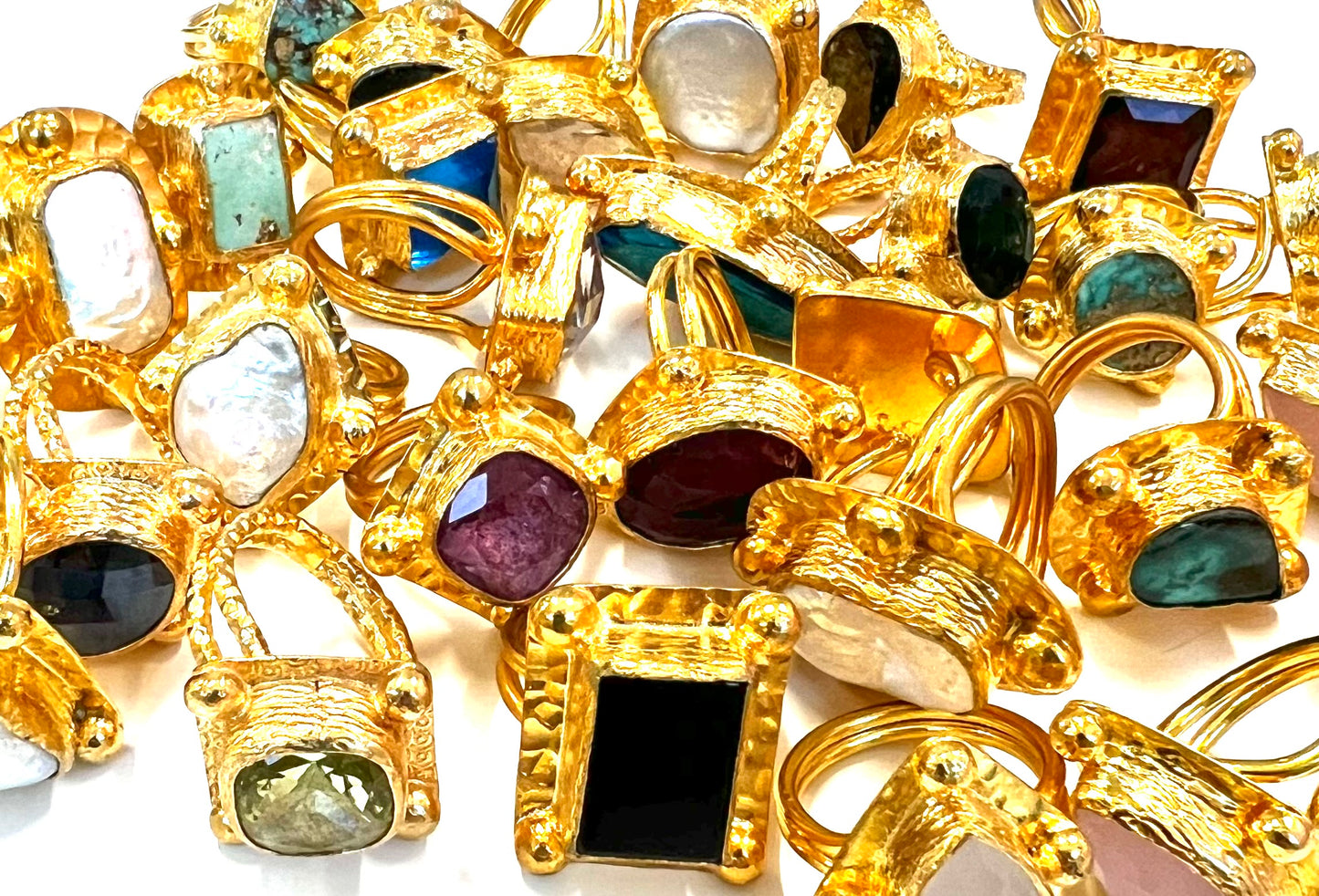Gilded Point Rings