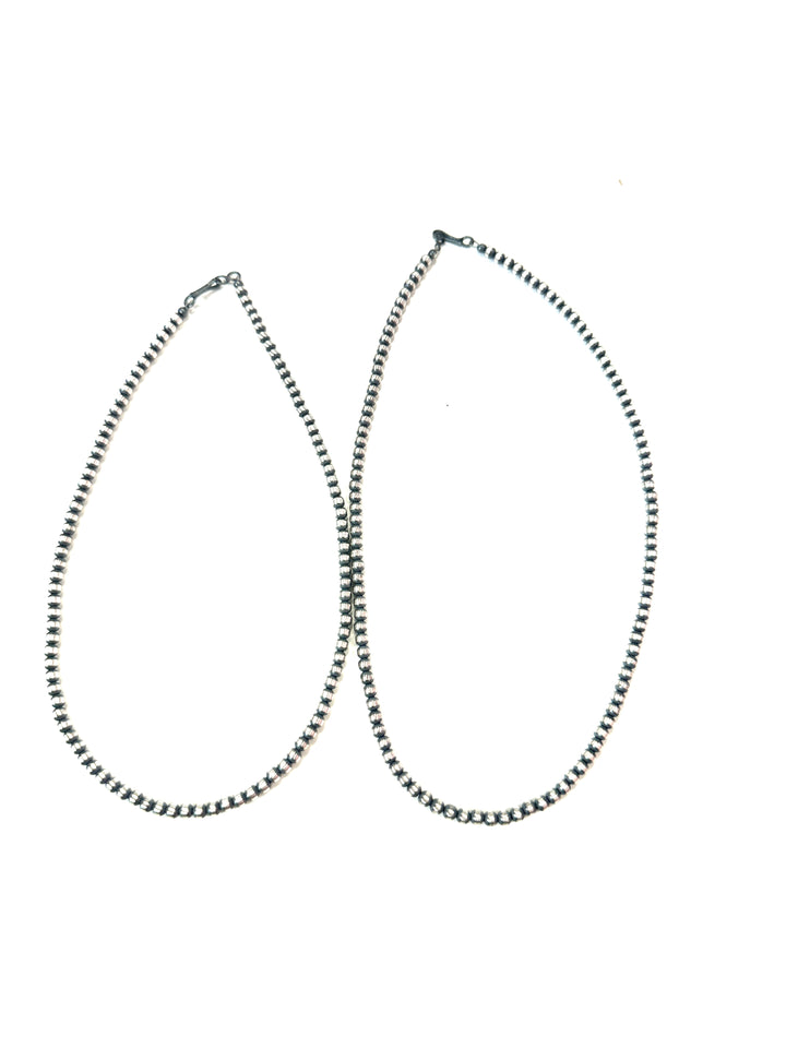 4mm Sterling Pearl Necklace