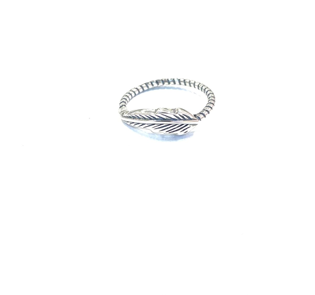 Sterling Ring-Feather Band