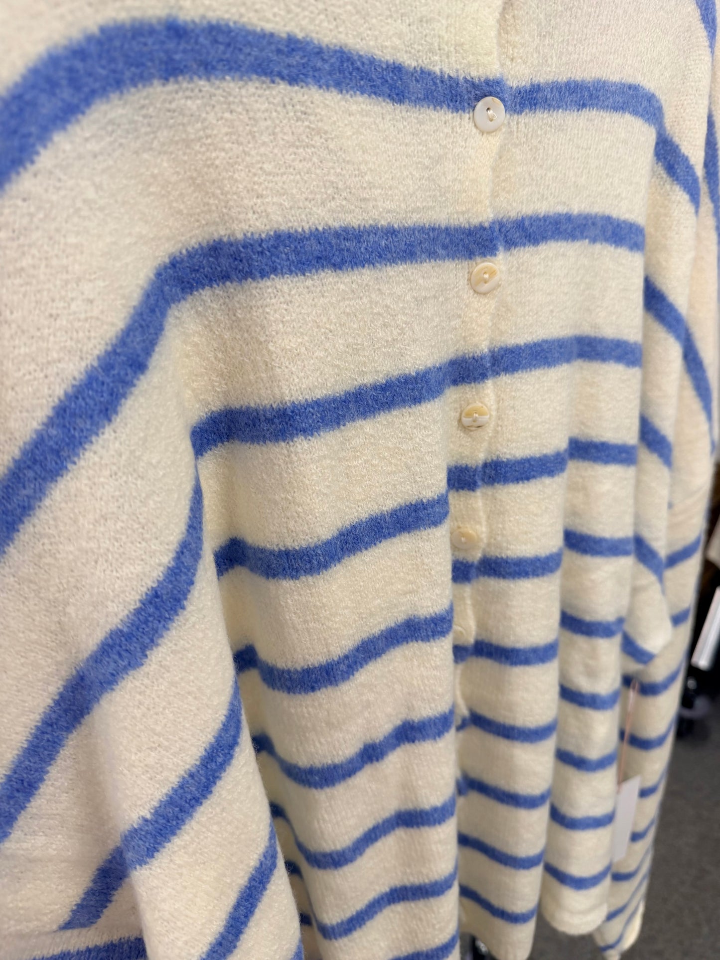 The Worth The Trip Cardigan in Split Stripe